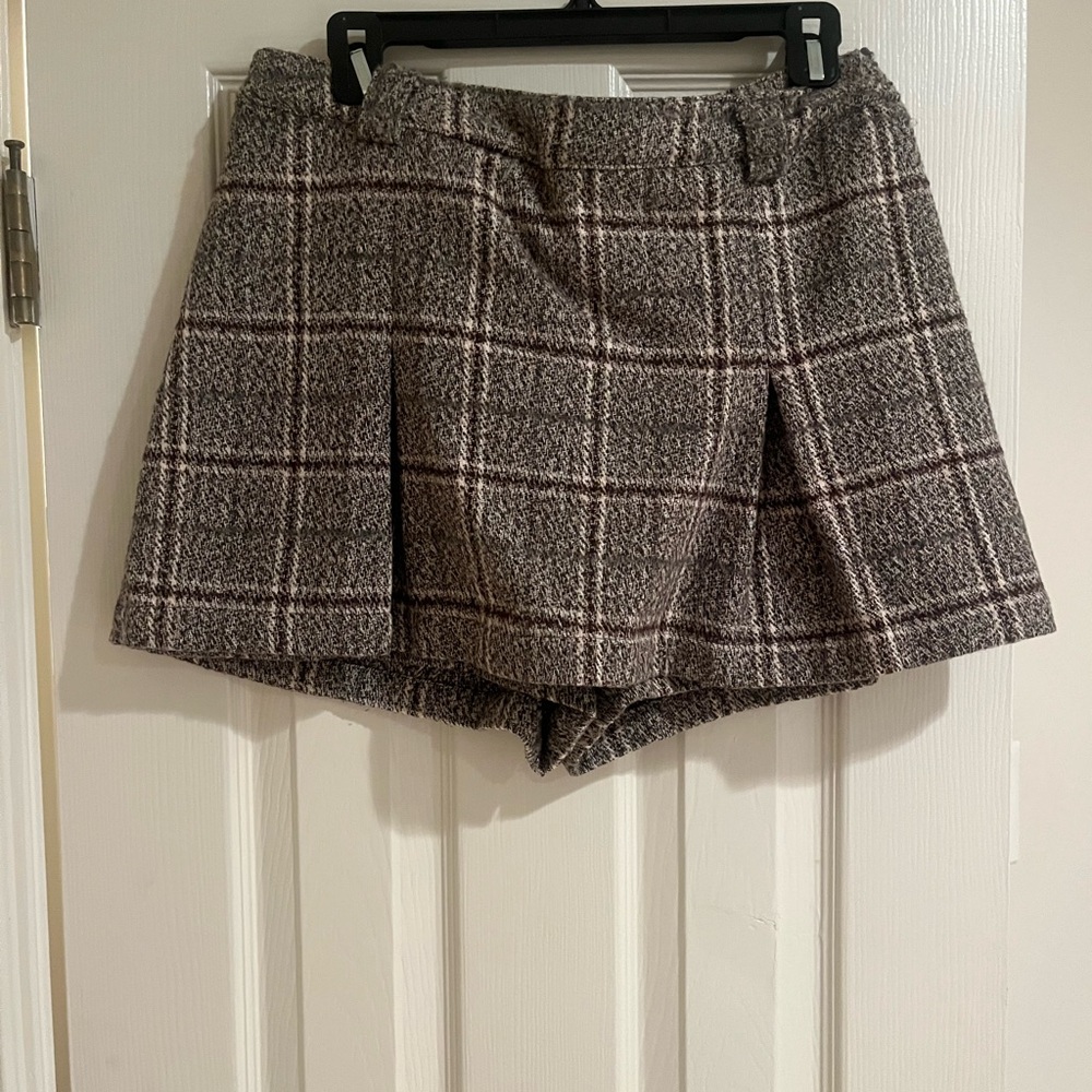 Plaid skort